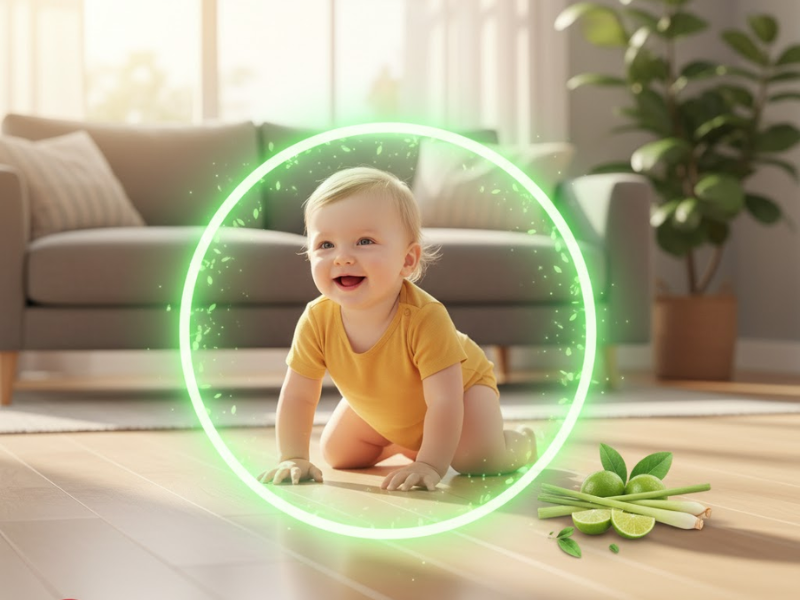 Lau Nhà An Toàn: 3 Tiêu Chí Bắt Buộc Khi Chọn Nước Lau Sàn Cho Gia Đình Có Trẻ Nhỏ