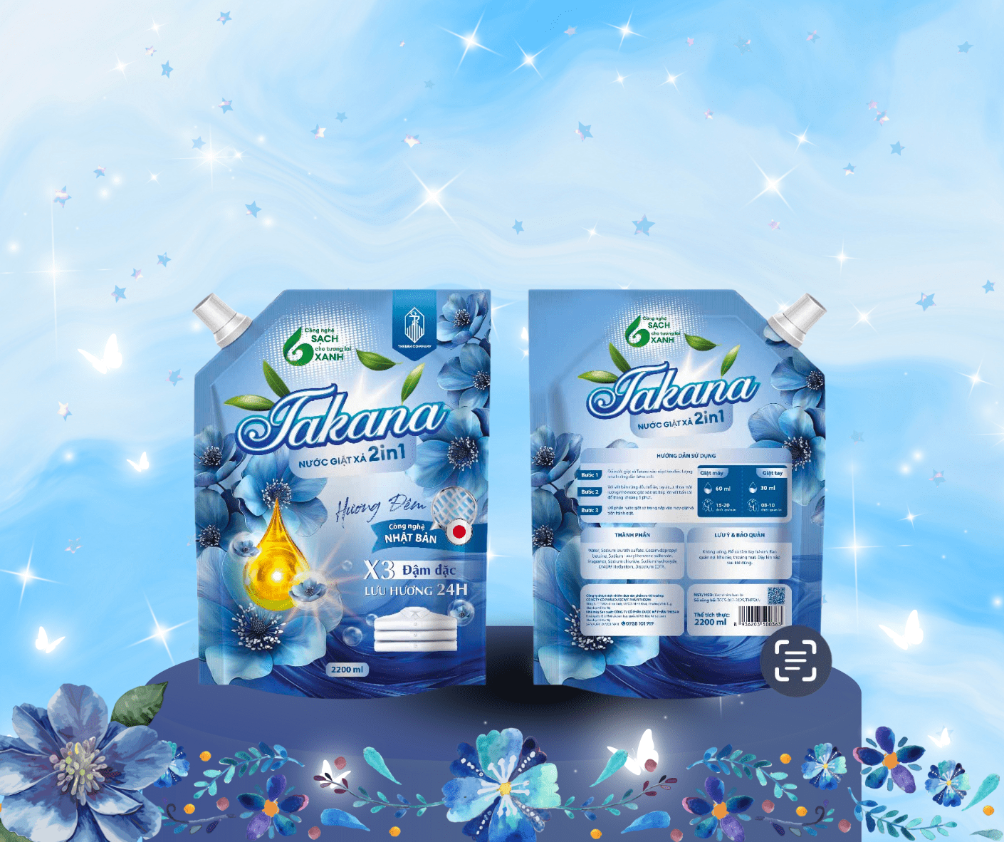 Nước giặt túi Hương Đêm