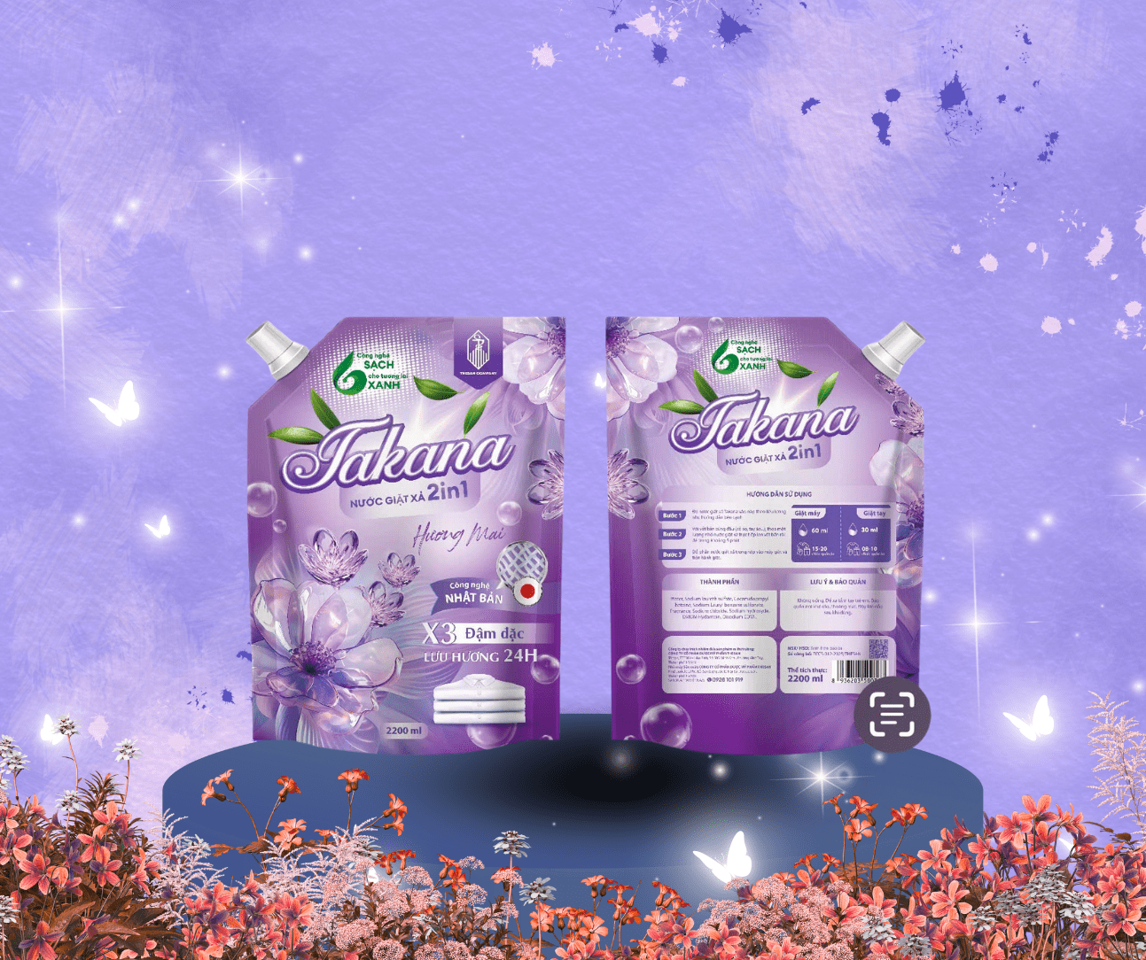 Nước giặt túi Hương Mai